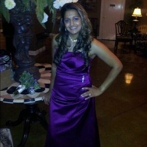 David's Bridal Plum Sz 10 Dress